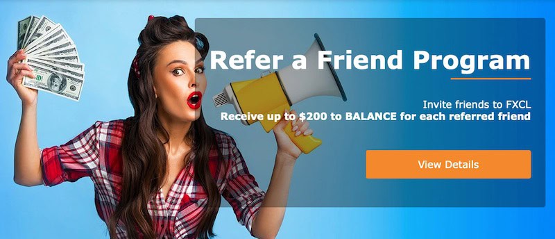 FXCL Markets Introduces 'Refer a Friend' Program with Bonuses Up to $200
